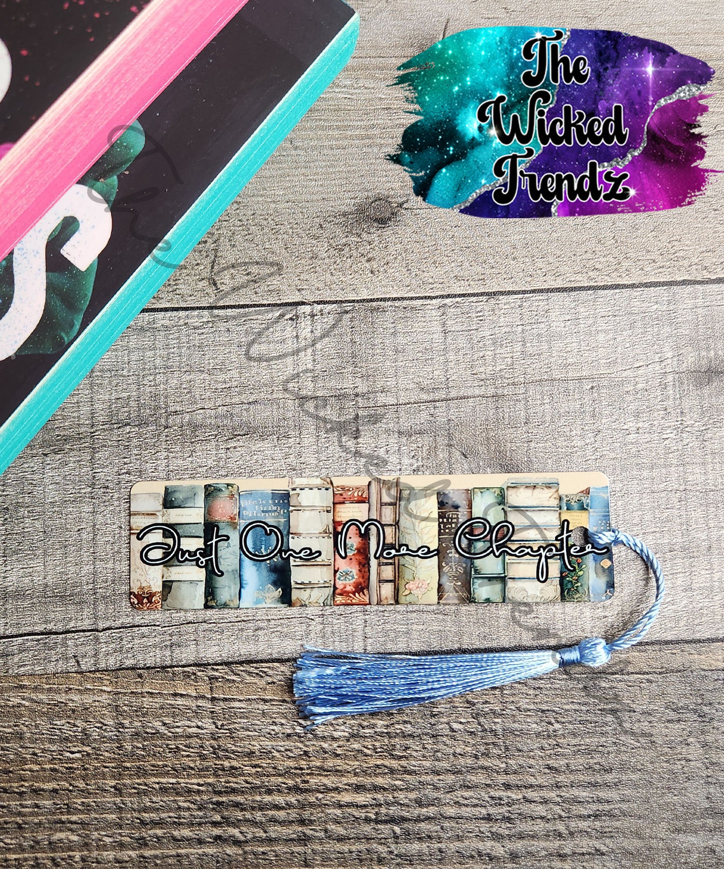 Library Card Catalog One More Chapter Floral Metal Bookmark Library Reading Gift