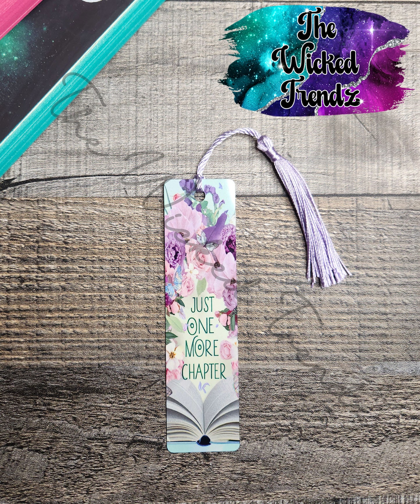 Library Card Catalog One More Chapter Floral Metal Bookmark Library Reading Gift