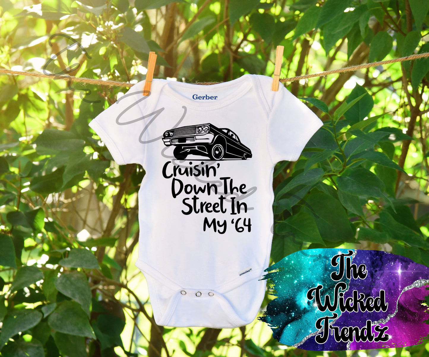 Baby Onesie© Cruisin' Down The Street In My 64' Hip Hop