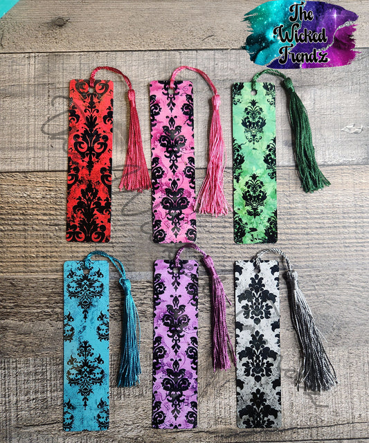 Damask Elegant Metal Bookmark Library Reading Book Club Gift