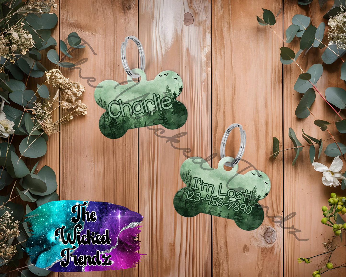 Mountains Hiking Climbing Outdoors New Puppy Pet ID Dog Tag Personalized Custom Dog Name Phone Number
