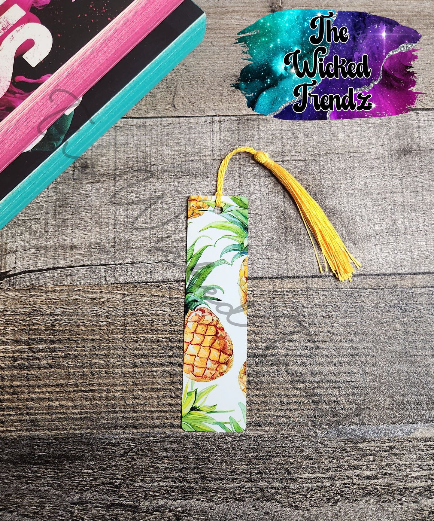 Fruit Lemons Watermelons Peaches Blueberries Avocado Metal Bookmark Library Reading Book Club Gift