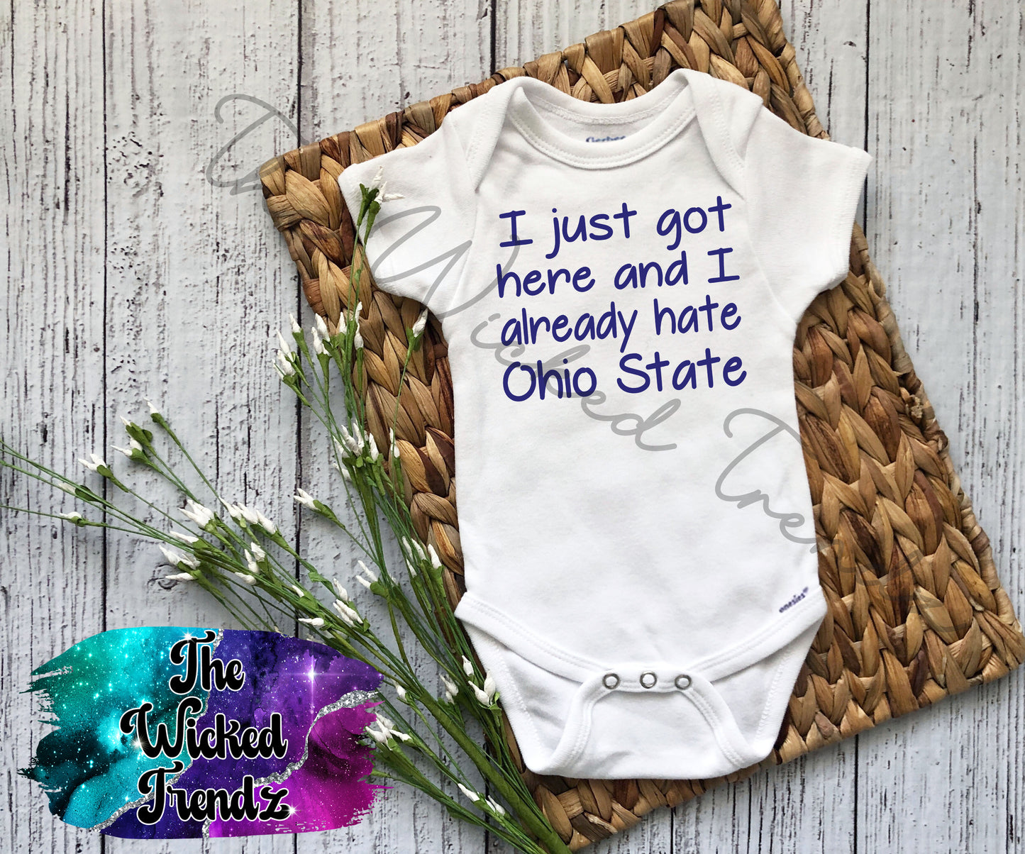 Baby Onesie© I Just Got Here And I Already Hate Ohio State Football Michigan