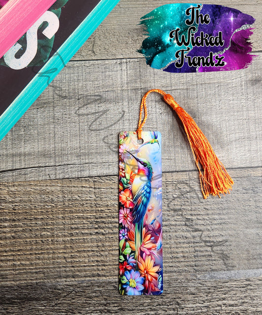 Hummingbird Floral Cute Hummingbird Metal Bookmark Library Reading Gift